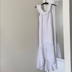 White Floral Mermaid Dress